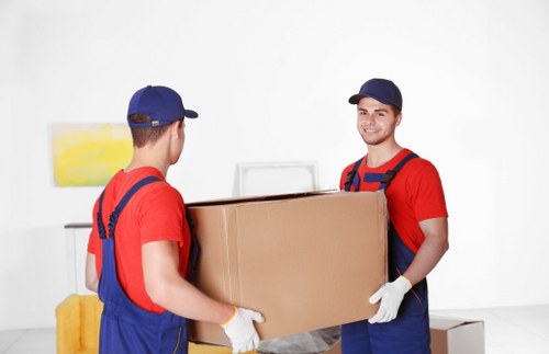 Professional team preparing for office relocation in Surrey