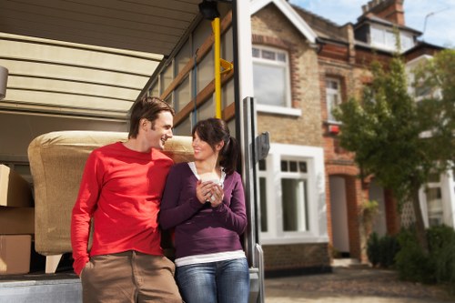 Professional movers handling self storage in Surrey